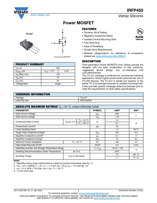 IRFP450