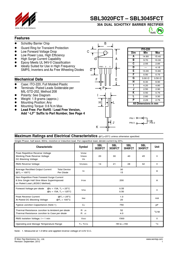 SBL3040FCT