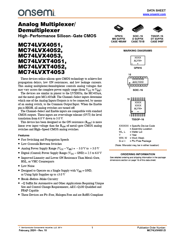 MC74LVXT4053