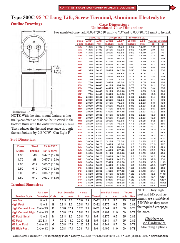 500C274U010CB2B