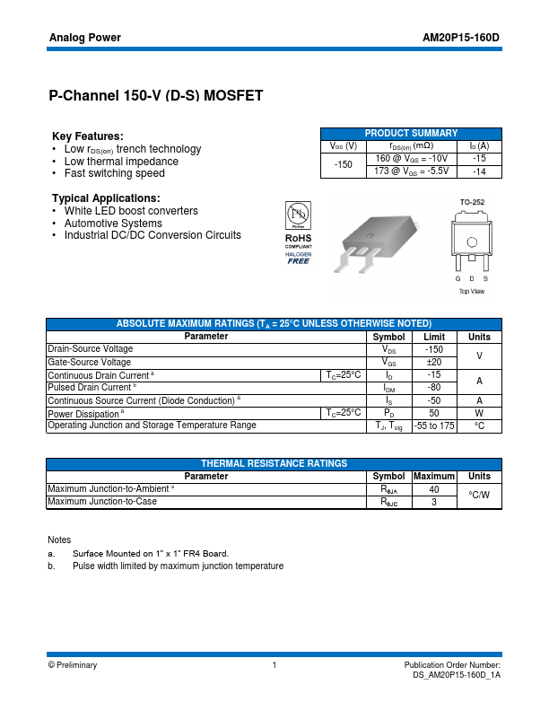 AM20P15-160D