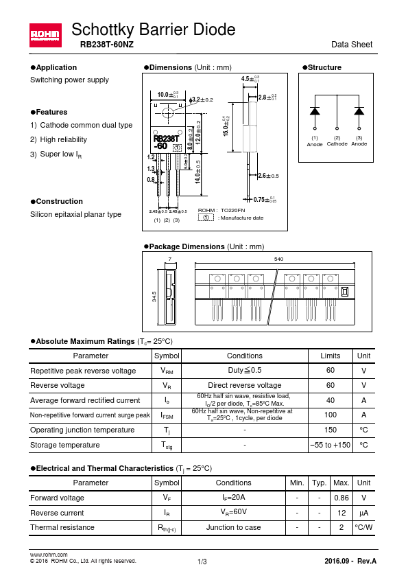 RB238T-60NZ