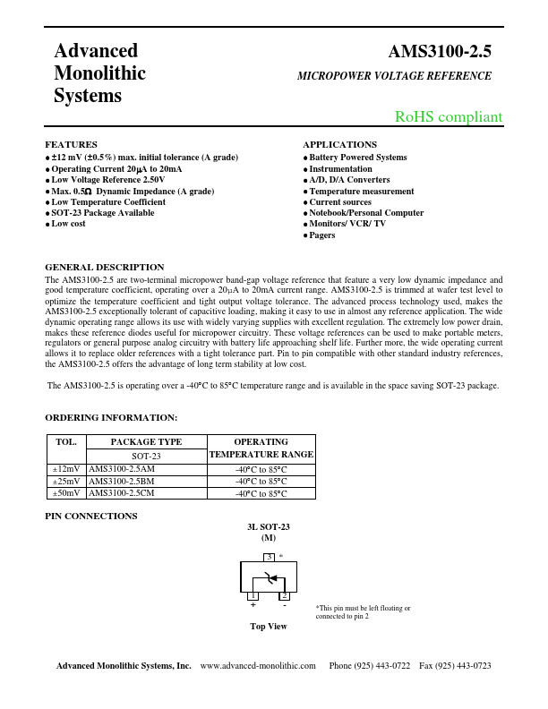 AMS3100-2.5