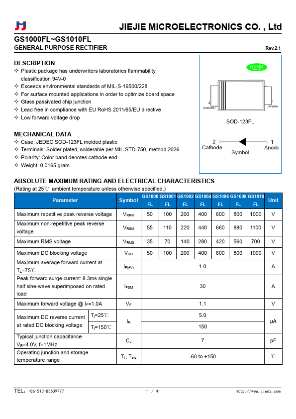 GS1001FL