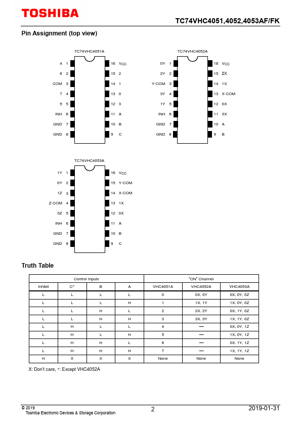 TC74VHC4052AF