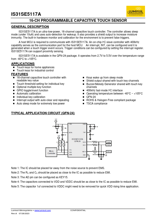 IS31SE5117A