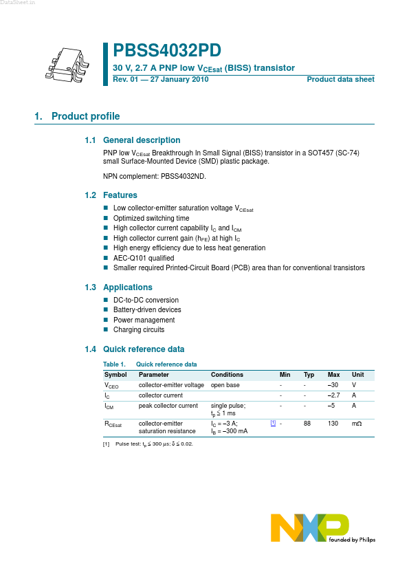 PBSS4032PD