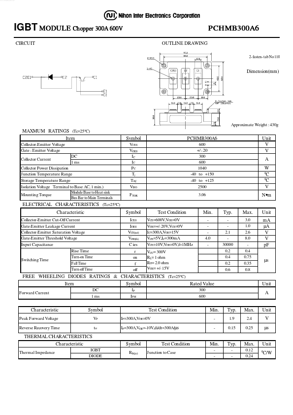 PCHMB300A6