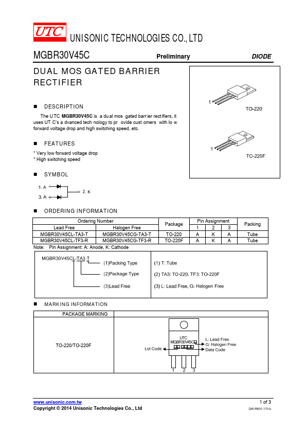 MGBR30V45C