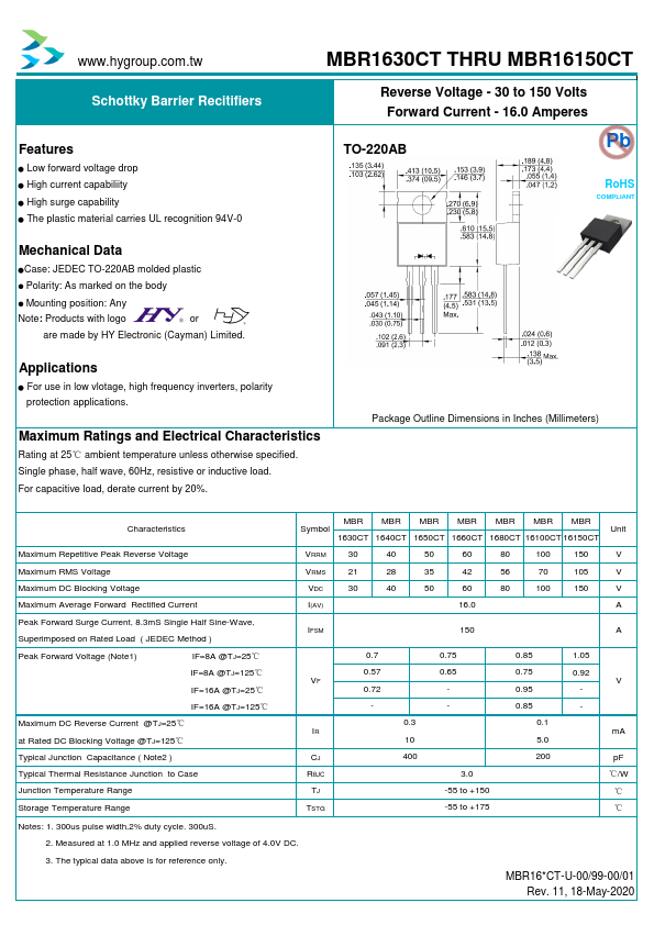 MBR16100CT