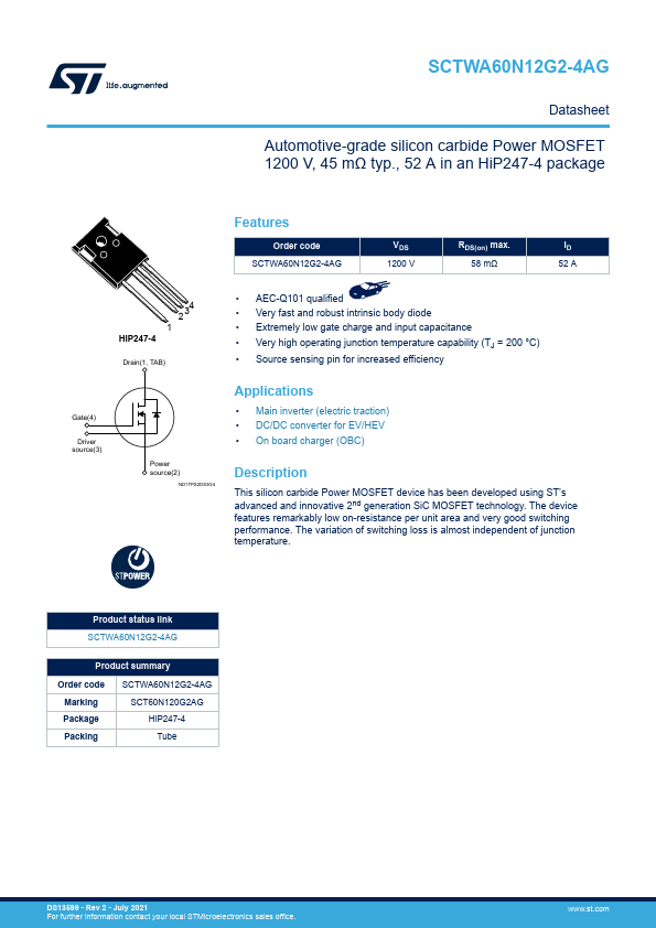 SCTWA60N12G2-4AG