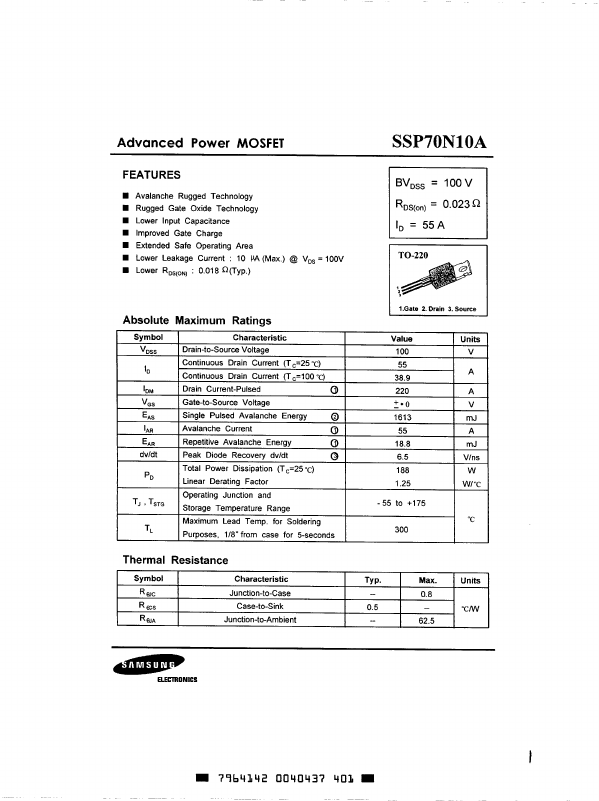 SSP70N10A