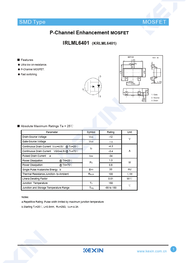 IRLML6401