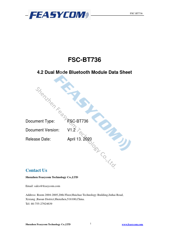 FSC-BT736