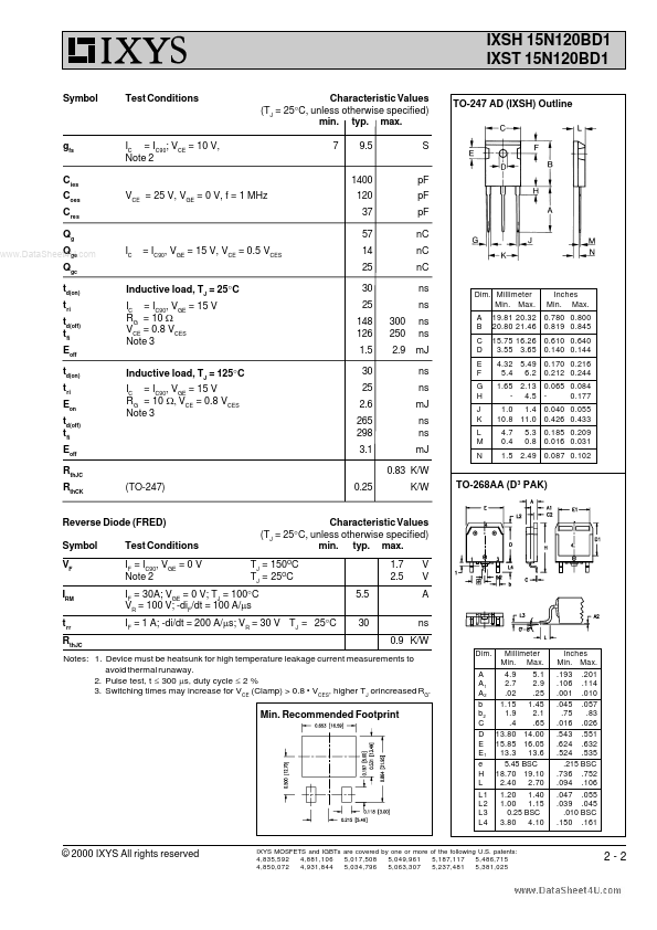 IXSH15N120BD1