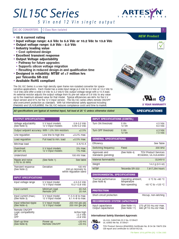 SIL15C-05SADJ-VP4J