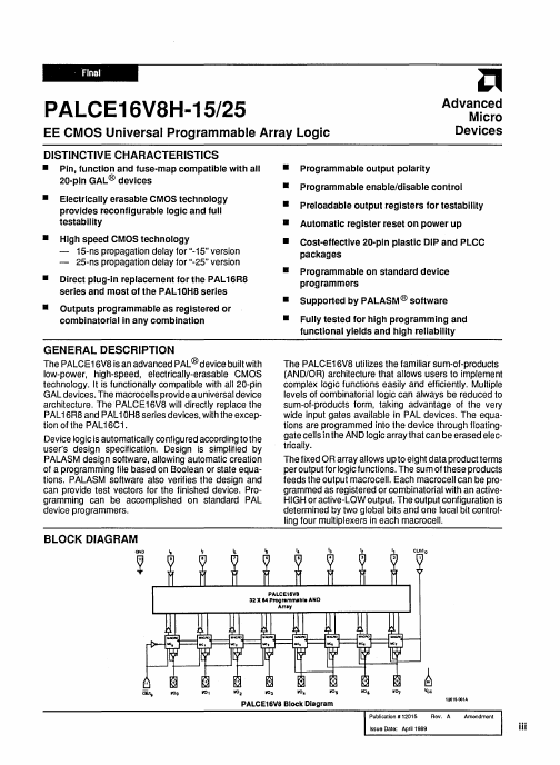 PALCE16V8H-25