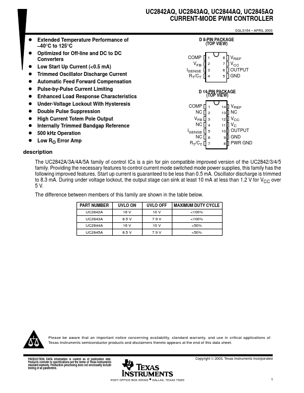 UC2843AQ