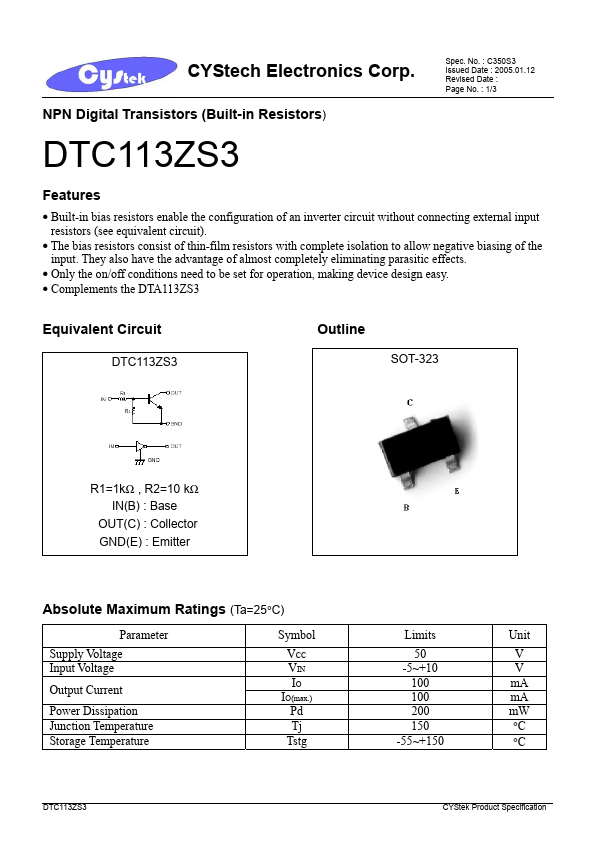 DTC113ZS3