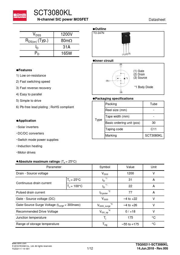 SCT3080KL