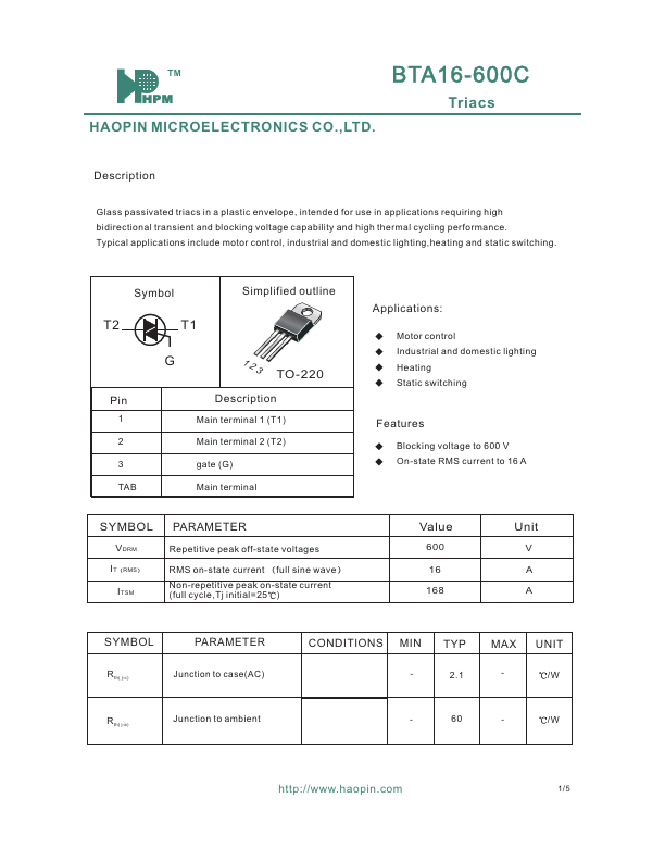 BTA16-600C