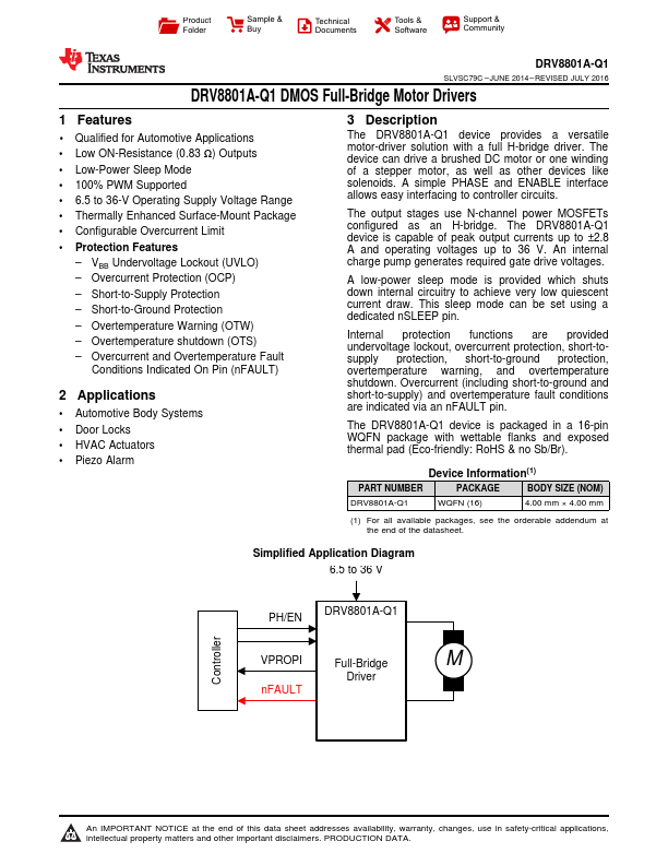 DRV8801A-Q1