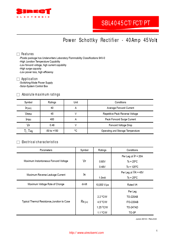 SBL4045FCT