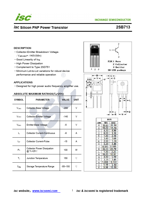 2SB713