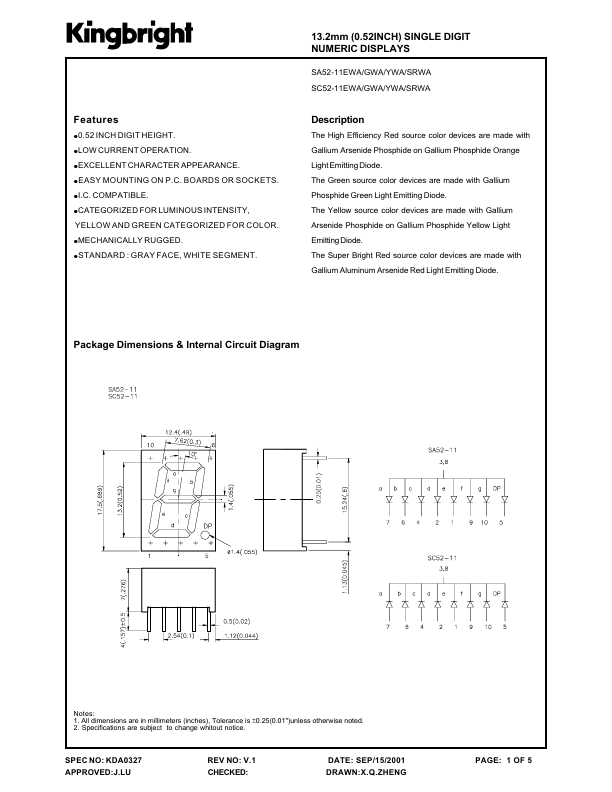 SA52-11SRWA