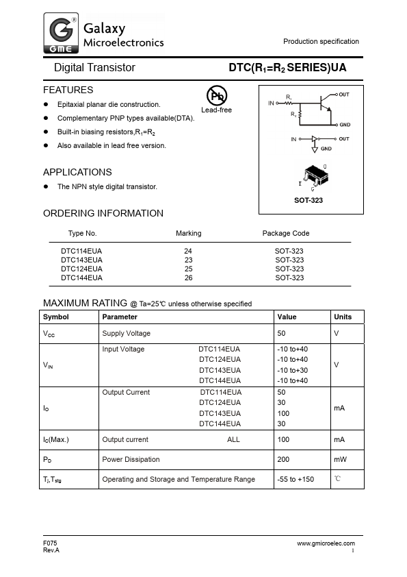 DTC143EUA