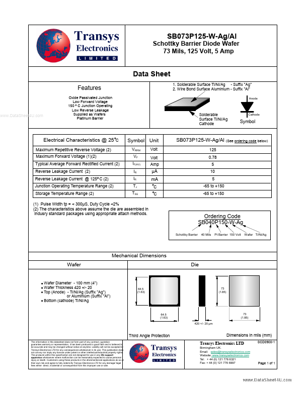 SB073P125-W-AG