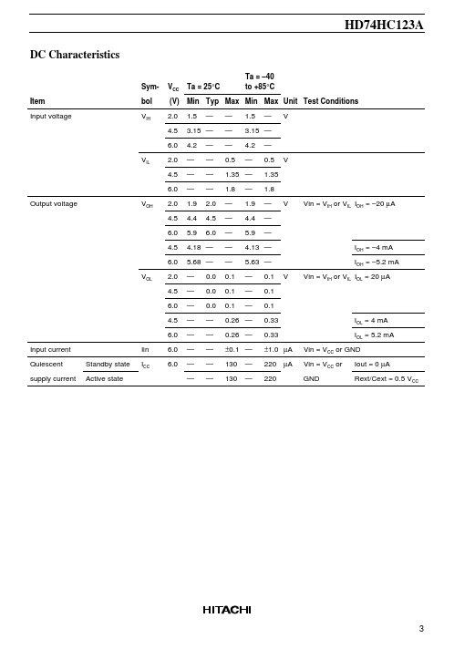 HD74HC123A