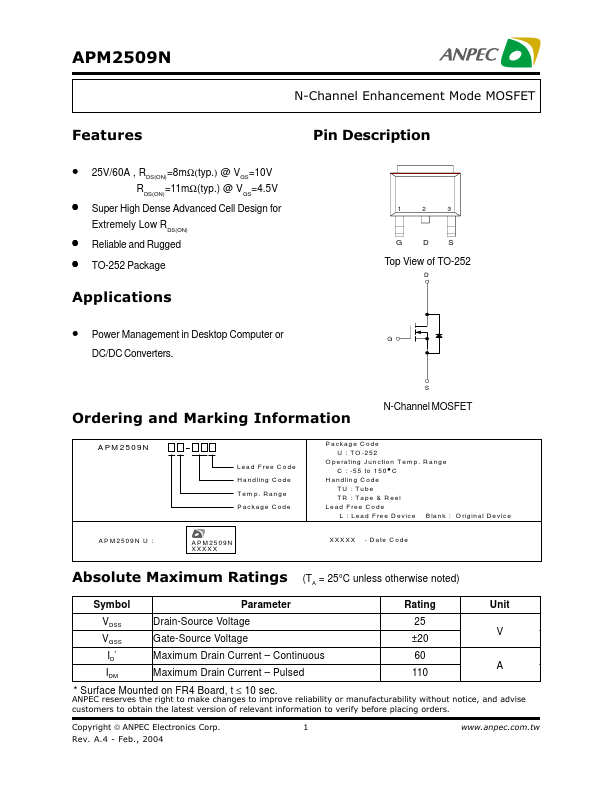 APM2509N