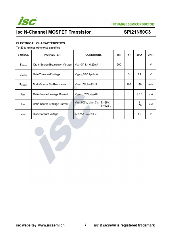 SPI21N50C3