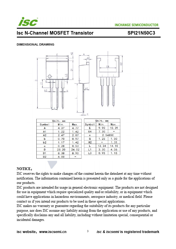 SPI21N50C3