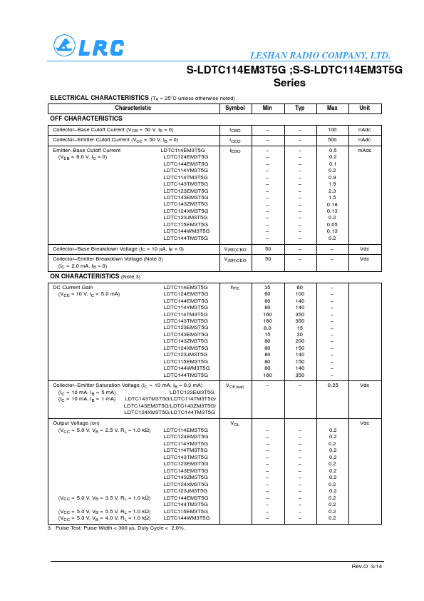 LDTC114EM3T5G