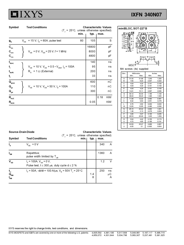 IXFN340N07