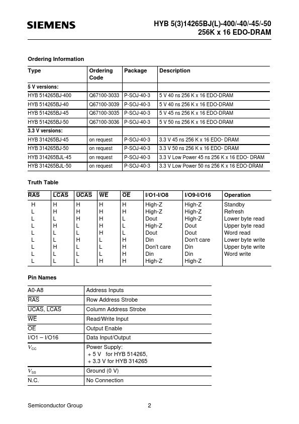 HYB514265BJ-50