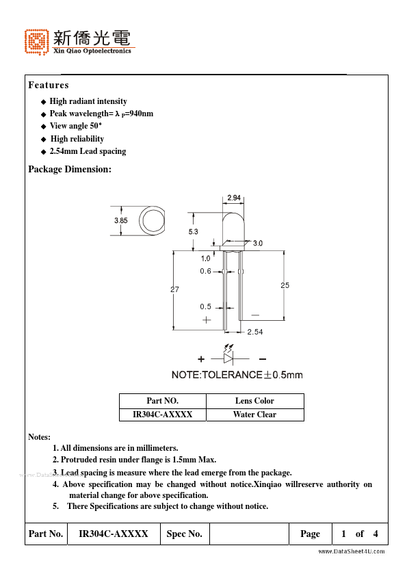 IR304C-AXXXX