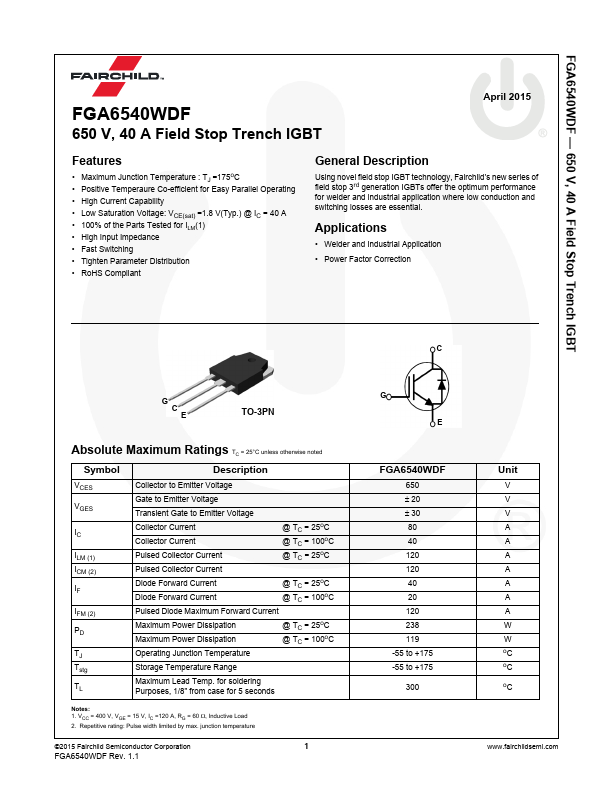 FGA6540WDF