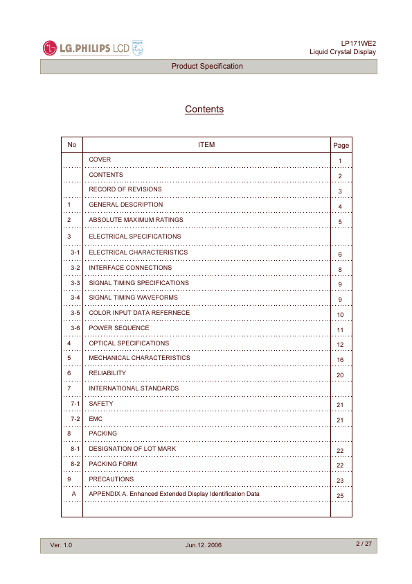 LP171WE2-TLA1