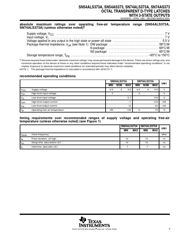 SN74ALS373A