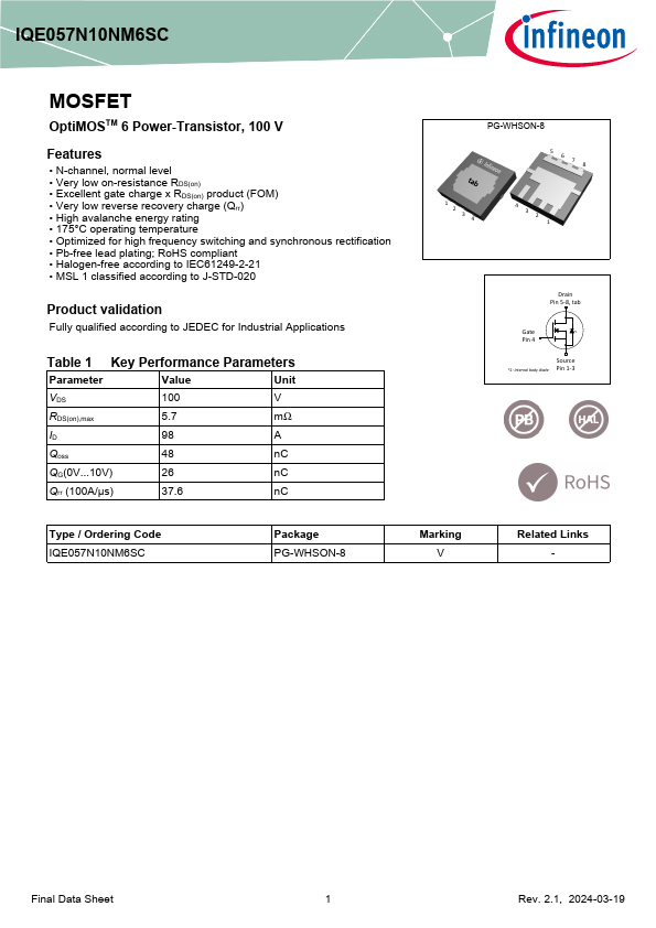 IQE057N10NM6SC