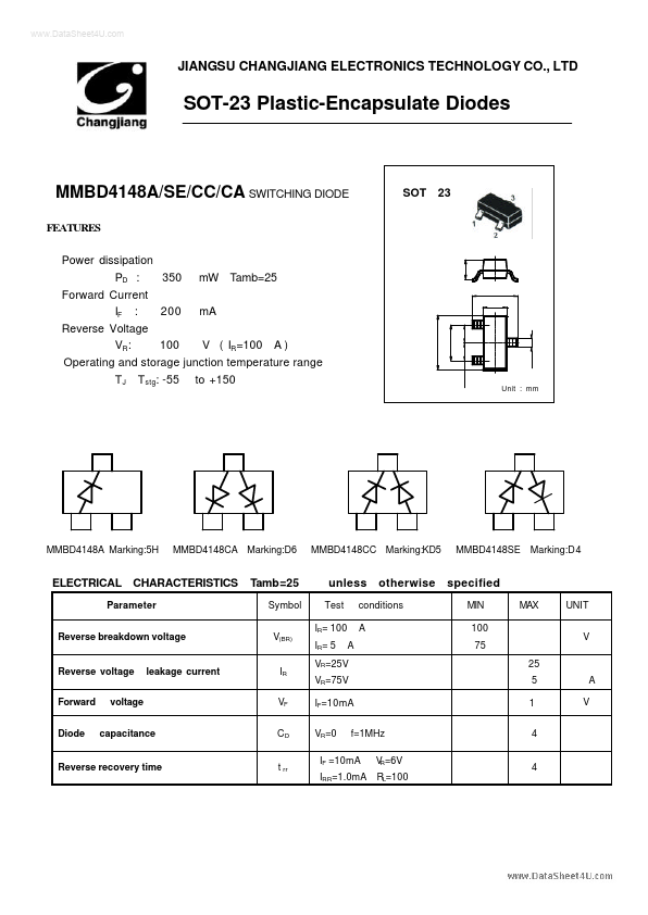 MMBD4148CA