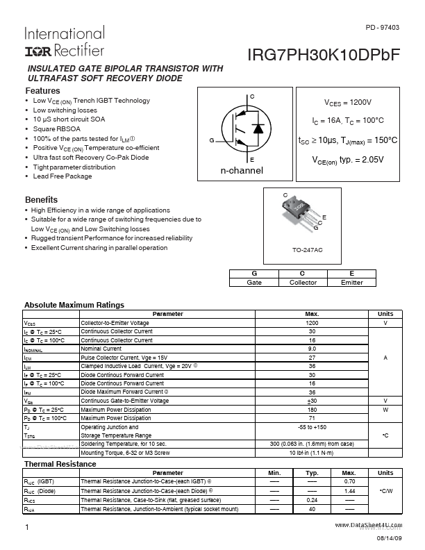 IRG7PH30K10DPBF