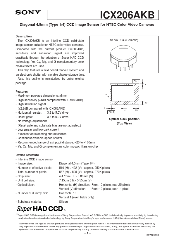 ICX206AKB