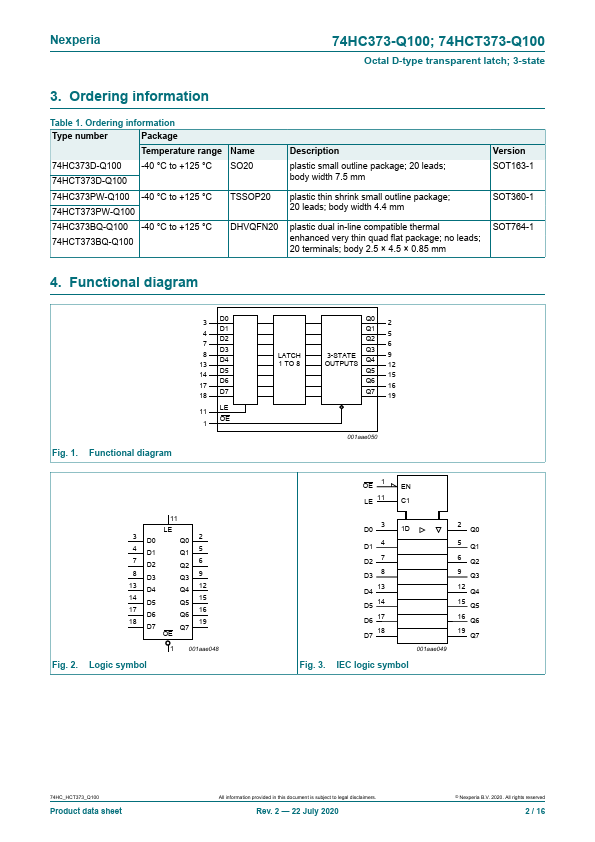 74HC373-Q100