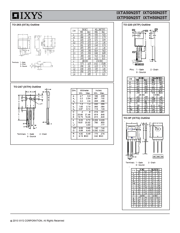 IXTP50N25T