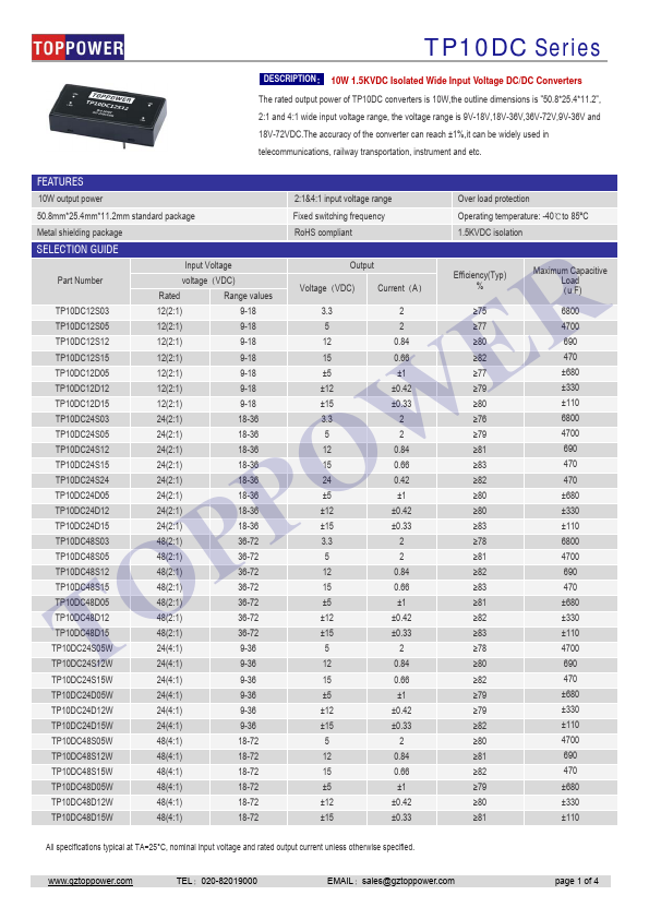 TP10DC24S12W