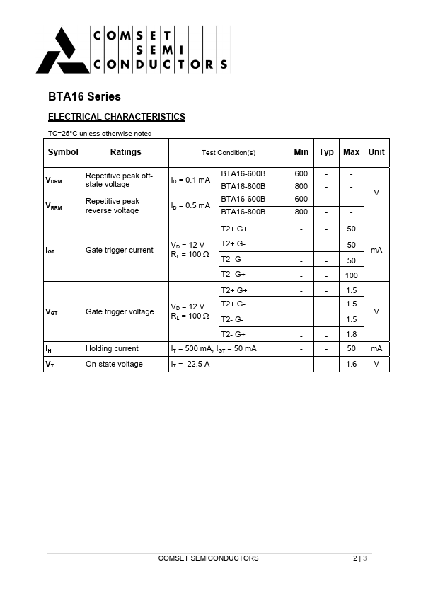 BTA16-800B